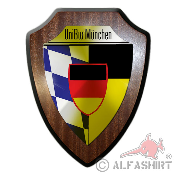 Heraldic shield UniBW Munich Association badge University of the BW Studium # 31852