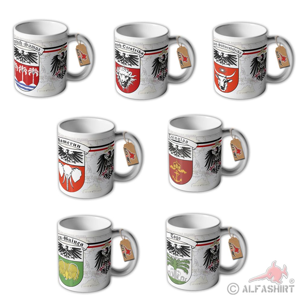 Tassen Set Deutsche Kolonien Togo Kamerun Deutsch Südwest Ostafrika #32639