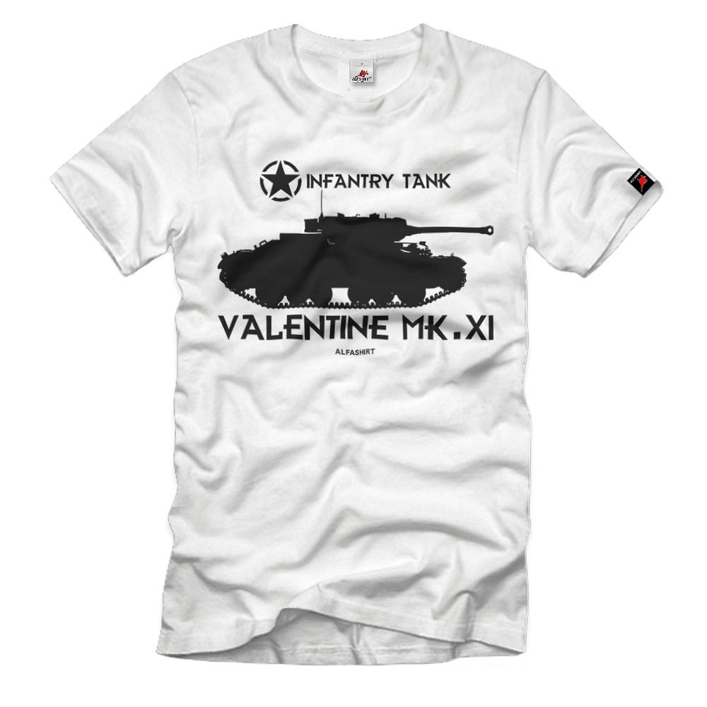 Infantry Tank Mk III Valentine XI Panzer British Kanada T-Shirt#32938
