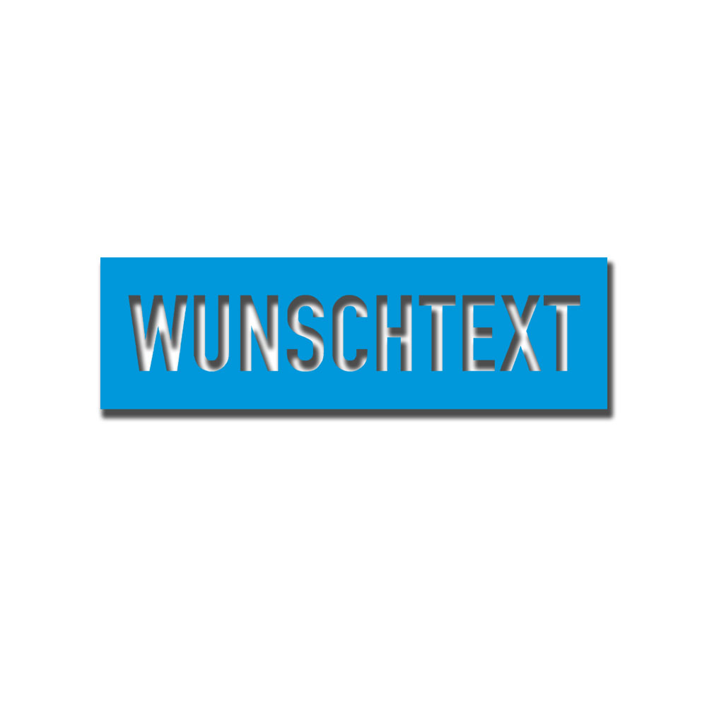 Paint stencil sticker, customizable with your desired text, 45mm font height #A7454