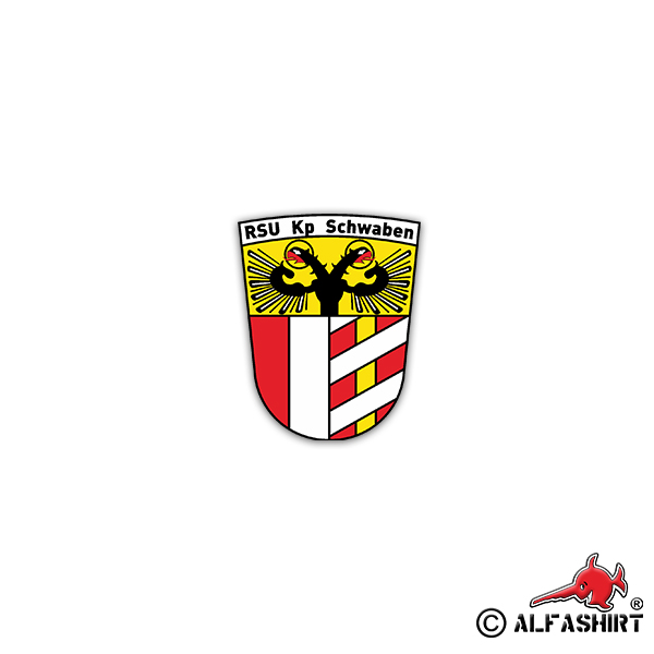 Sticker RSU Kp Schwaben Regional Fuse Support 6x7cm # A2307