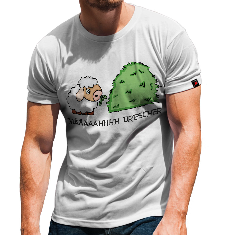 Määhdrescher Humor Fun Kornfeld Weizen Gerste Roggen Bauer T-Shirt #31612