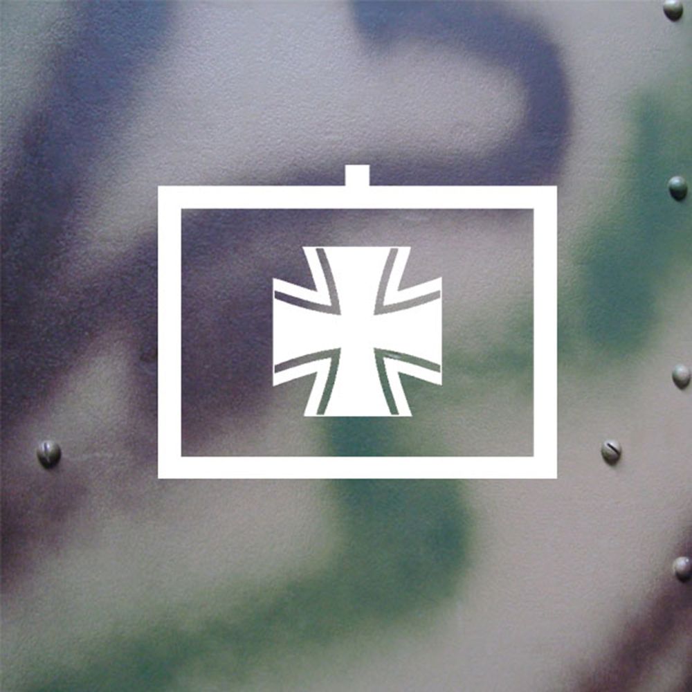 Sticker Bw cross Bundeswehr cross suitable for Kübelwagen 18x14cm # A126