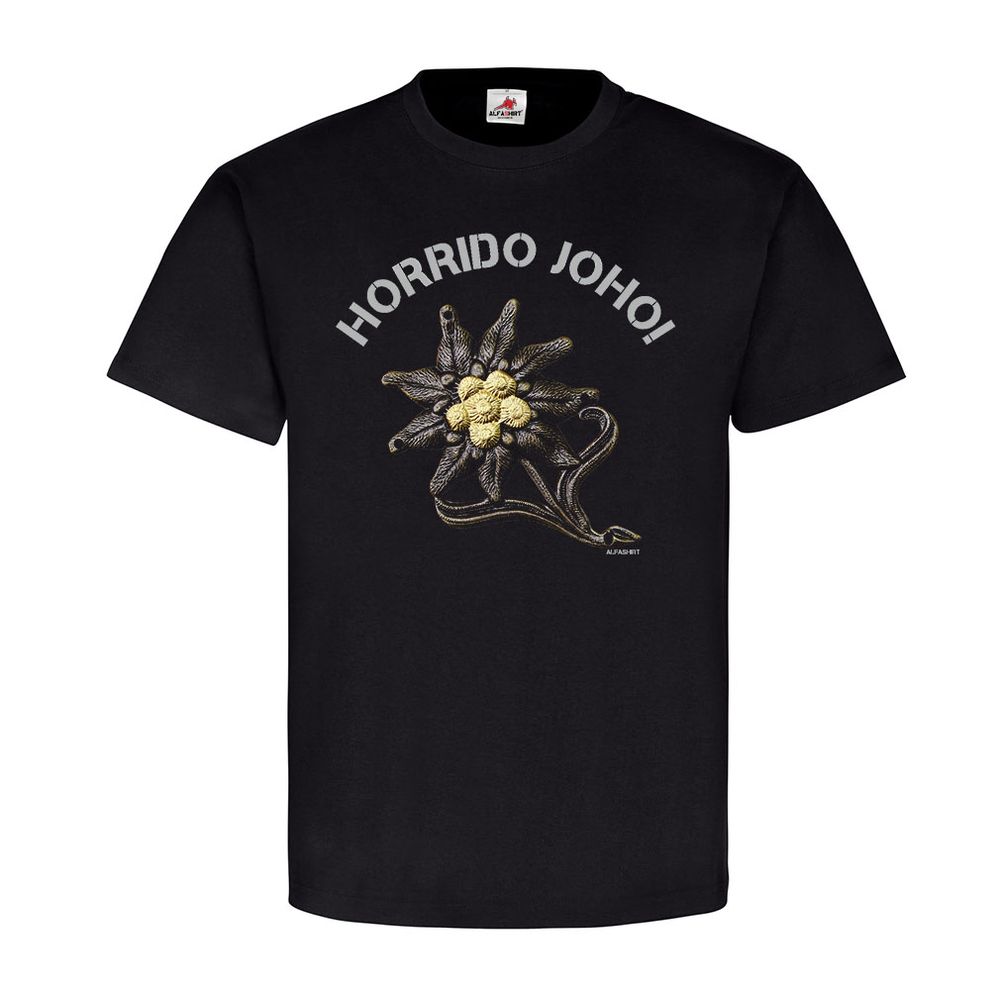 Horrido Joho Gebirgsjägertruppe Heer Gebirge BW Edelweißanstecker T Shirt #20813