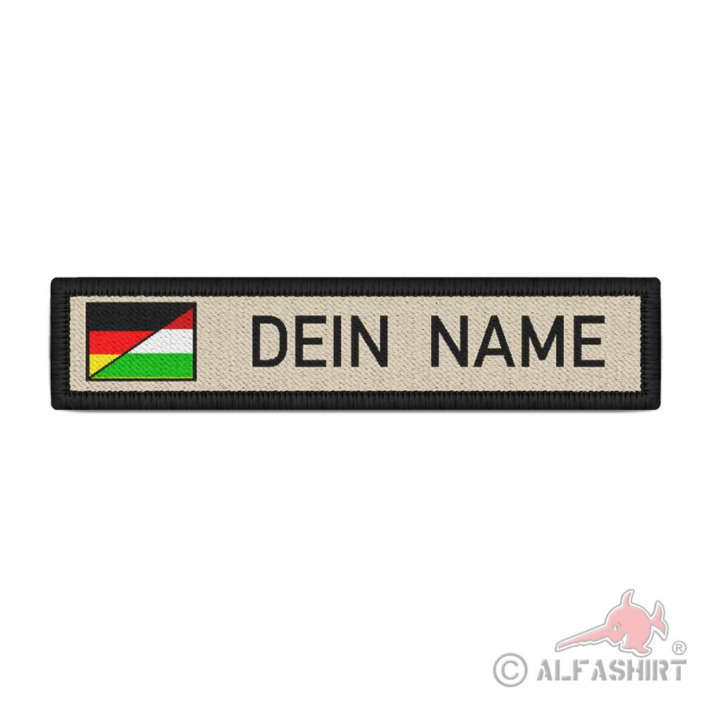 Namenschild Patch Deutsch Ungarn Name Land Flagge Fahne DEU #41304