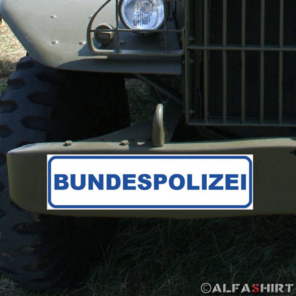 Magnetic sign Federal Police Border Police BGS GSG9 Vehicle Justice # A329