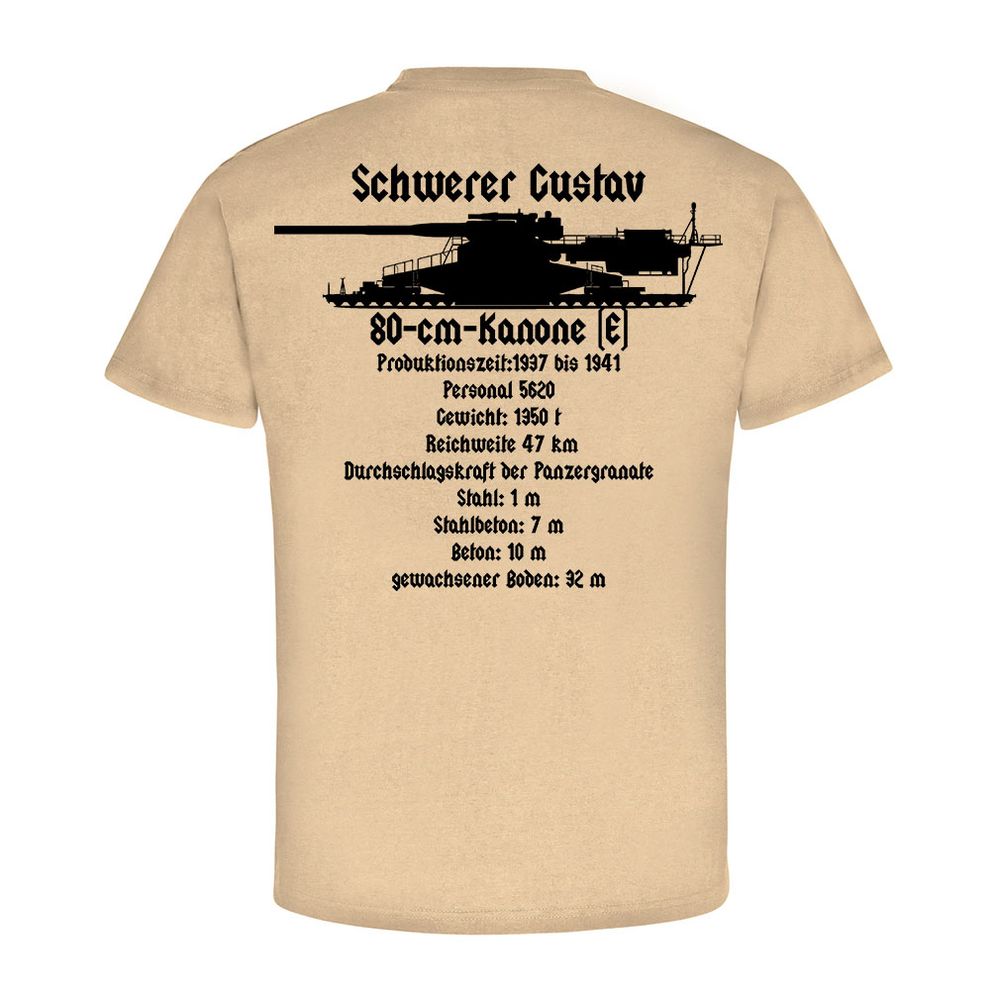 Eisenbahngeschütz Gustav 80cm Kanone Dora Sondergeschütz - T Shirt #4982