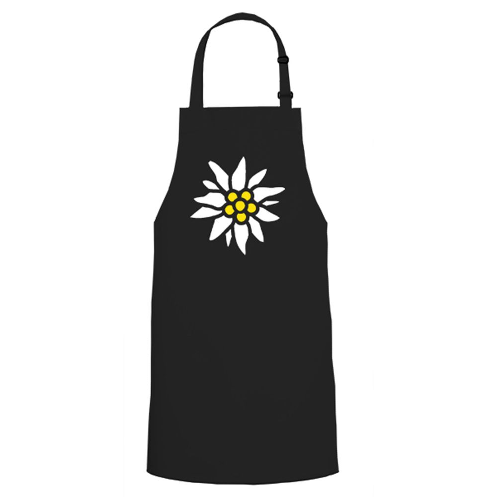 Edelweiss Gebirgsjäger Gebirgstruppe Abzeichen - Kochschürze / Grillschürze #5426
