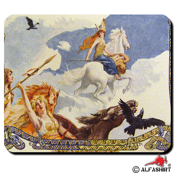 Walküren Geistwesen Odin Nornen Flygien Disen Schildjungfer Mauspad #16122