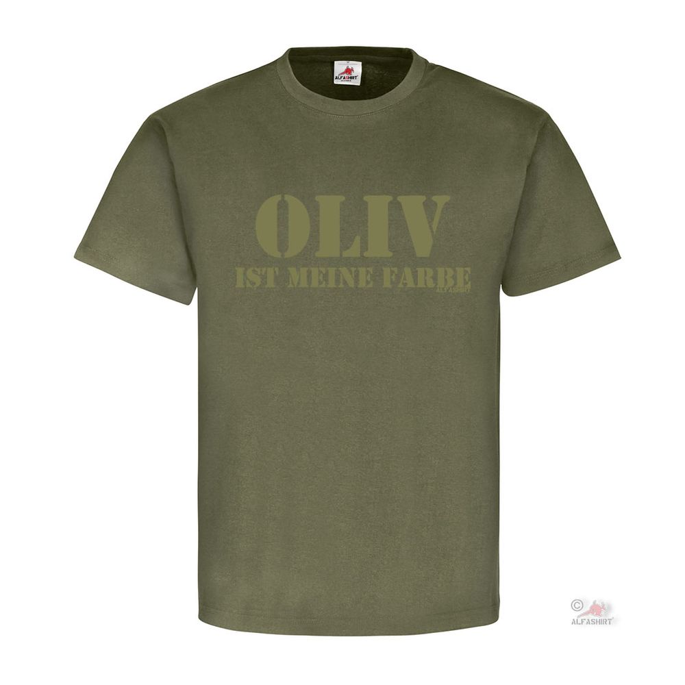Olive is my color BW US Army Armed Forces Soldier T Shirt # 19361