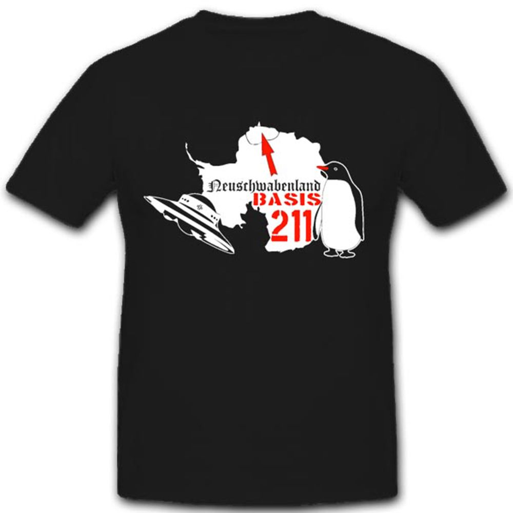 Neuschwabenland Basis 211 Wh Wk Antarktis Expedition Haunebu Ufo - T Shirt #3343