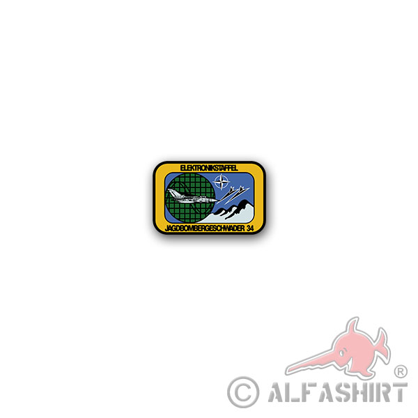 JaboG 34 Electronics Squadron Sticker Fighter Bomb Squadron 11x7cm # A3596