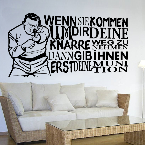 Wall Decal Always First Give Up The Ammo Fun Humor Humor # 5739