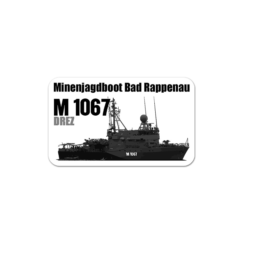 Aufkleber Minenjagdboot Bad Rappenau DRRZ M1067 3 10cm #A6082