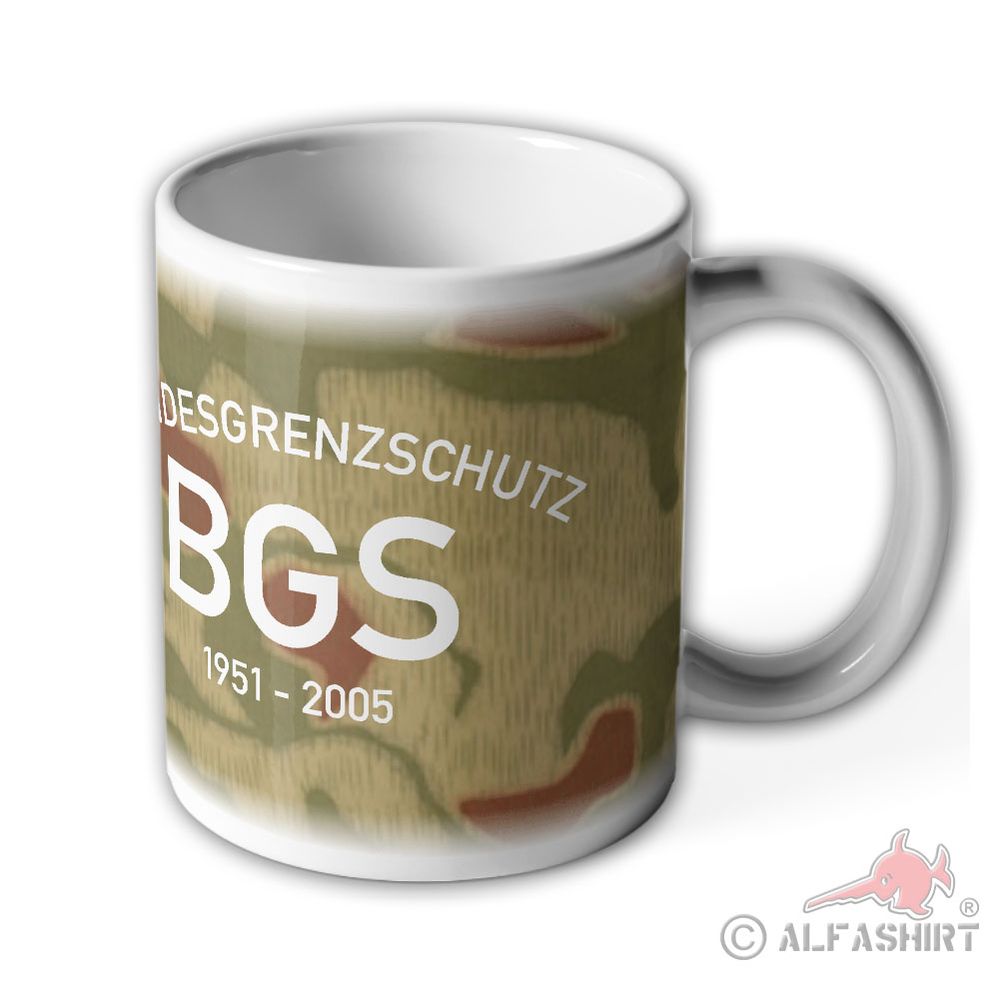 Bundesgrenzschutz BGS Grenzsicherung Polizei Tarnmustr Adler Tasse #5336