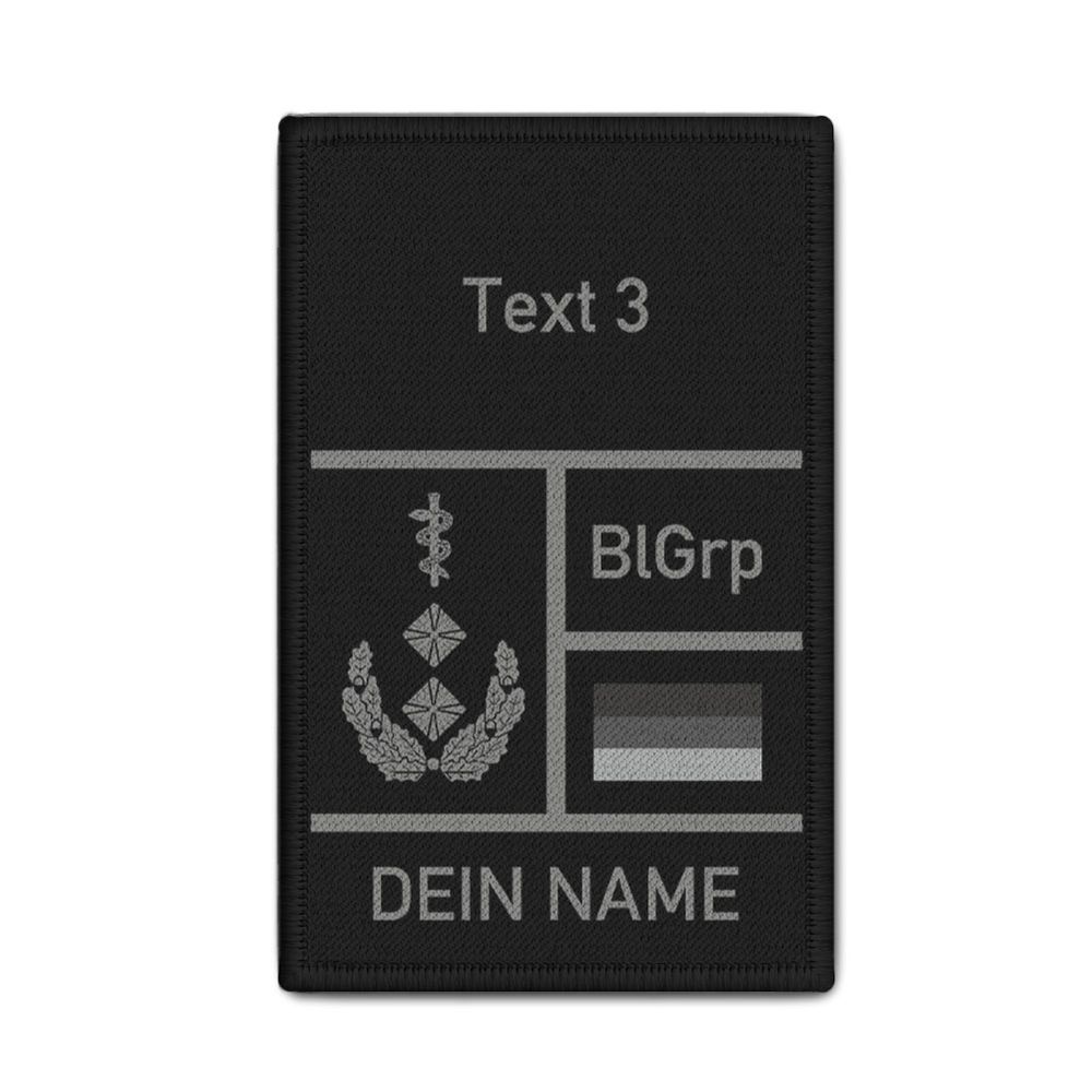 Patch Uniform Rank Blood Group Name GER DE BW Medical Officer Doctor #44645