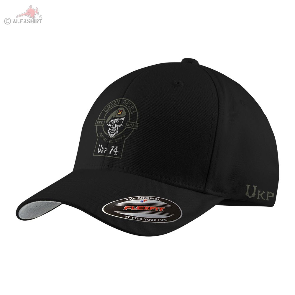 Ukp 74 Green Devils Flexfit Black #K02760