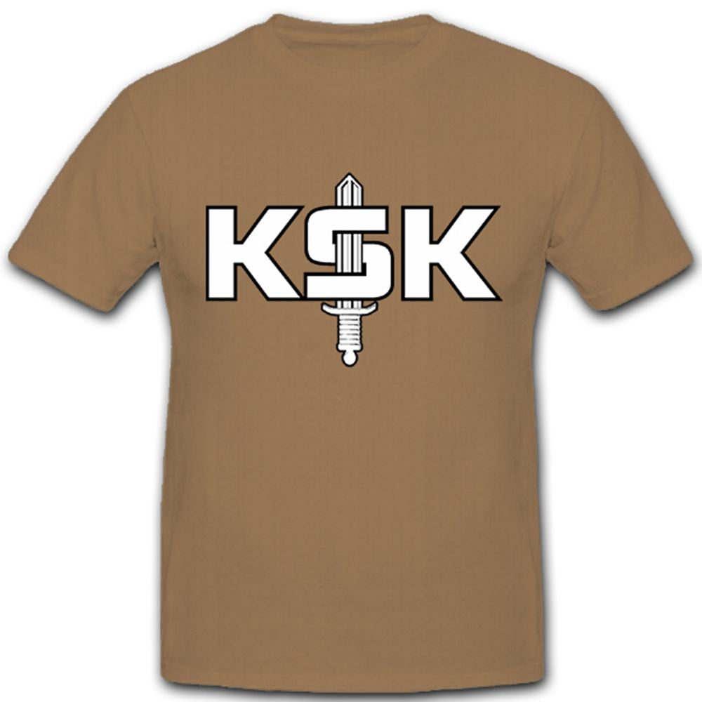 KSK Schriftzug mit Schwert Bundeswehr Militär- T Shirt #8107