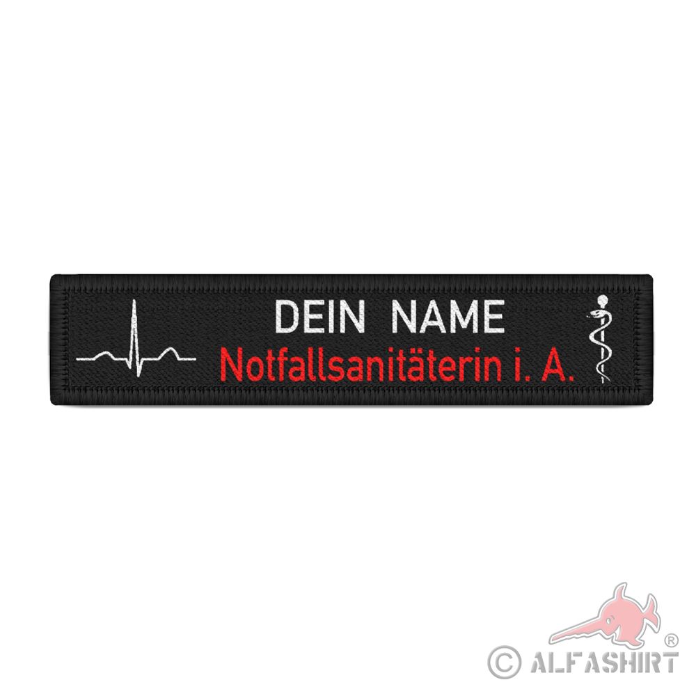 Notfallsanitäterin in Ausbildung QRS Patch Feuerwehr Rettungdienst Arzt #37777