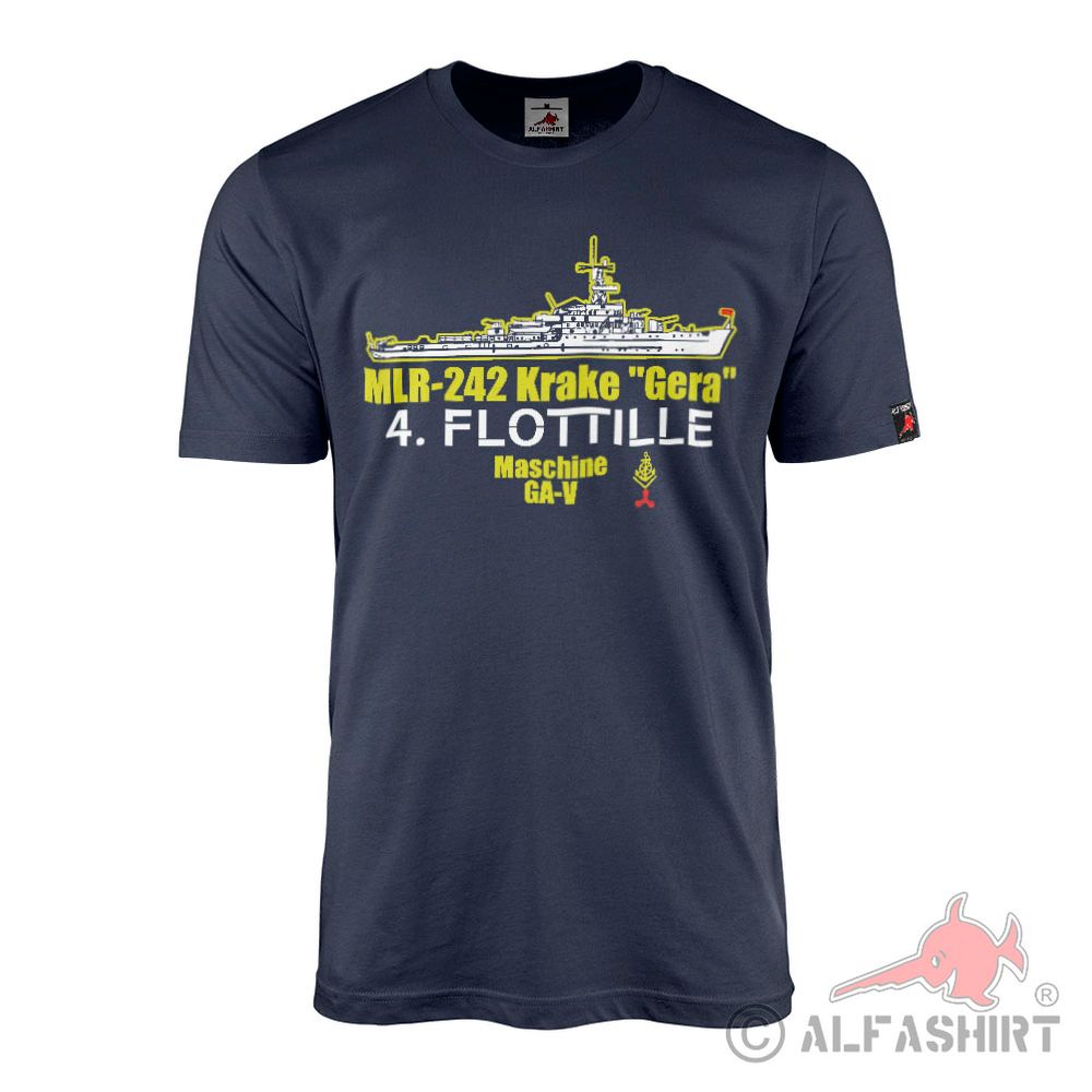 MLR-242 Krake Gera Obermaat Krake class mine-laying and clearing ship T-shirt # 37233
