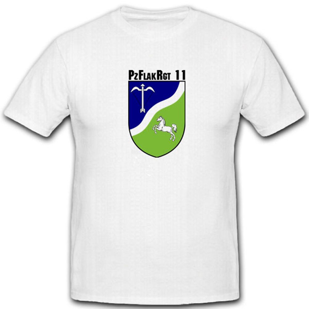 Pzflakrgt 11 Panzer Flak Regiment 11 Bundeswehr Wappen Abzeichen - T Shirt #4128