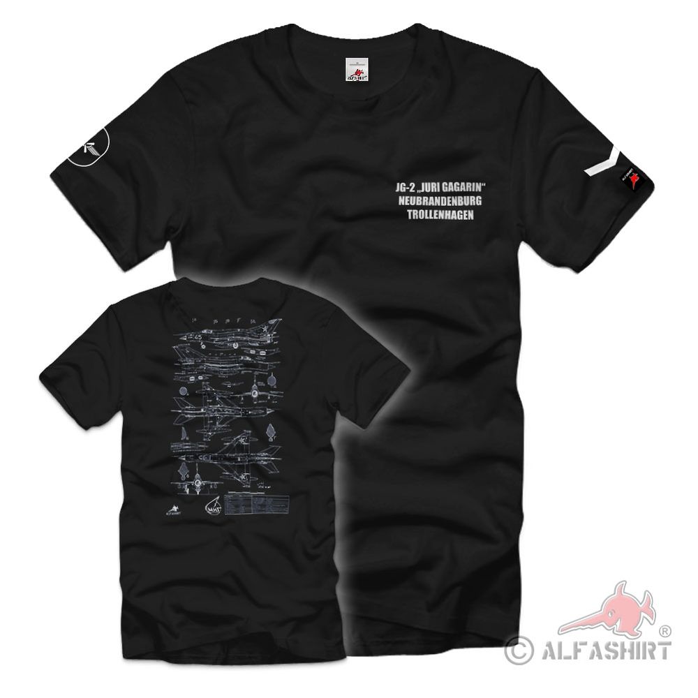 JG-2 Type 2 Yuri Alexejewitsch Gagarin Jagdfliegergeschwader 2 T-Shirt # 36774