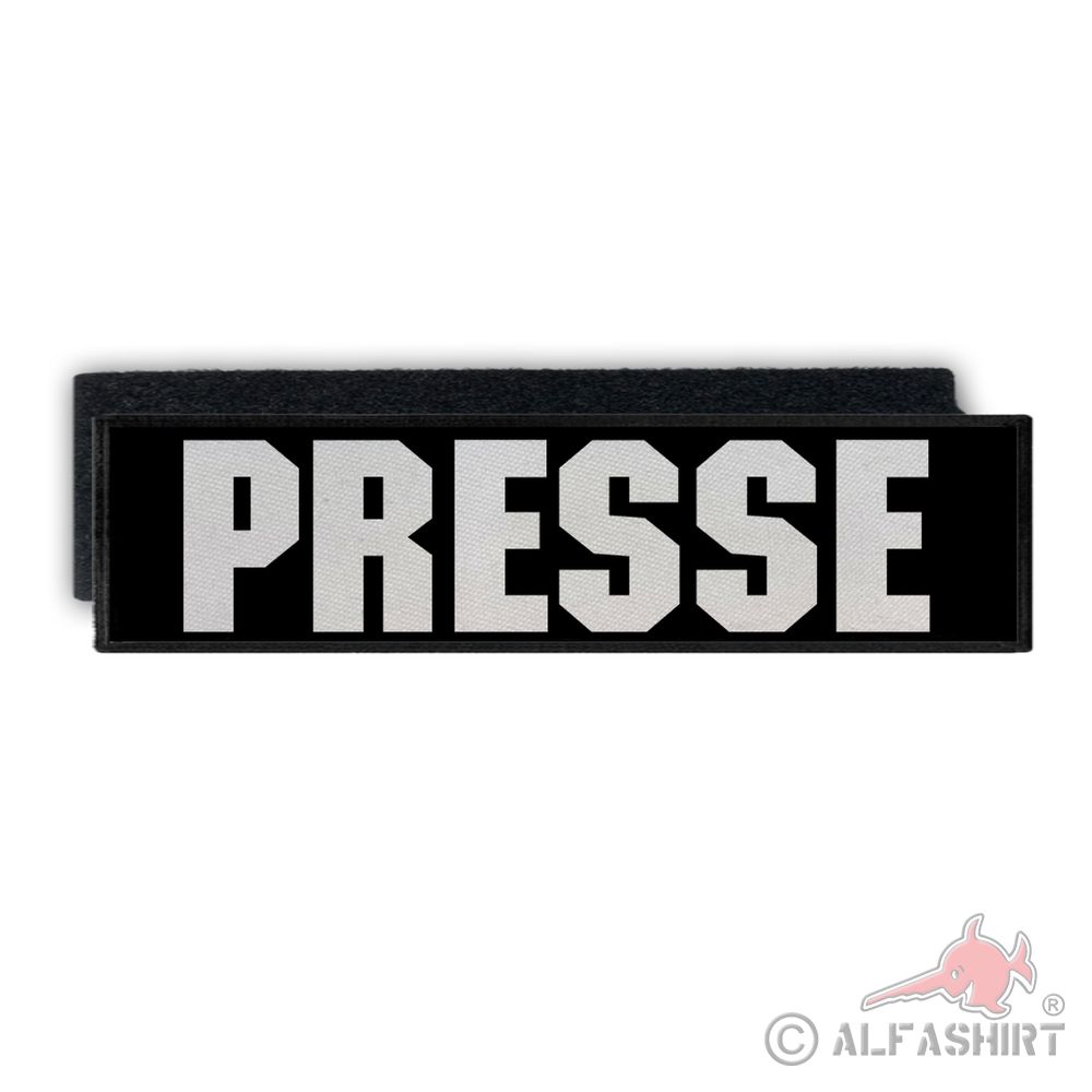 Back patch press media photographer media department author newspaper 28x7cm#39737