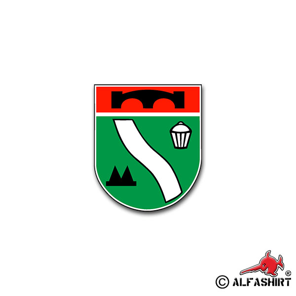 Sticker PiBtl 104 heavy pioneer battalion army Emmrich 7x6cm A1302
