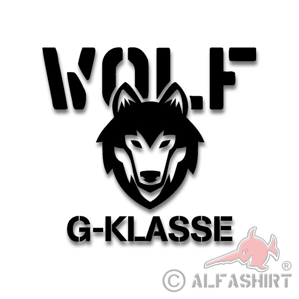 G-Class Wolf Bundeswehr Sticker Car Sticker BW Vintage Car 15x14cm # A4485