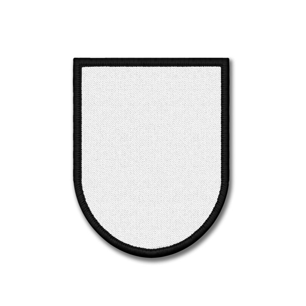 Patch für Sublimation Wappen-Schild halbrund mit Klett und Flausch 9x7cm #40747