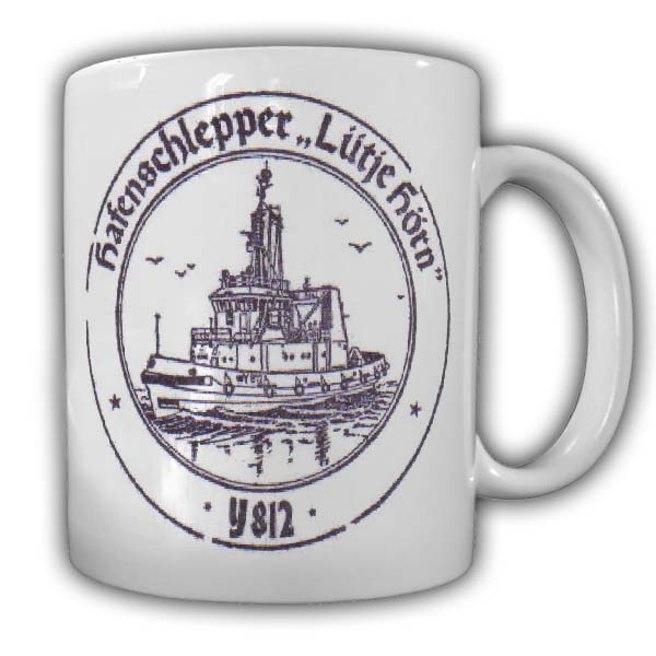 Tasse Hafenschlepper Lütje hörn y812 Bundesmarine Hafen Schlepper Bund #23865