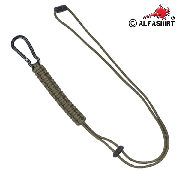 Paracord Carabiner Parachute Cord Keychain Wallet Chain # 16373