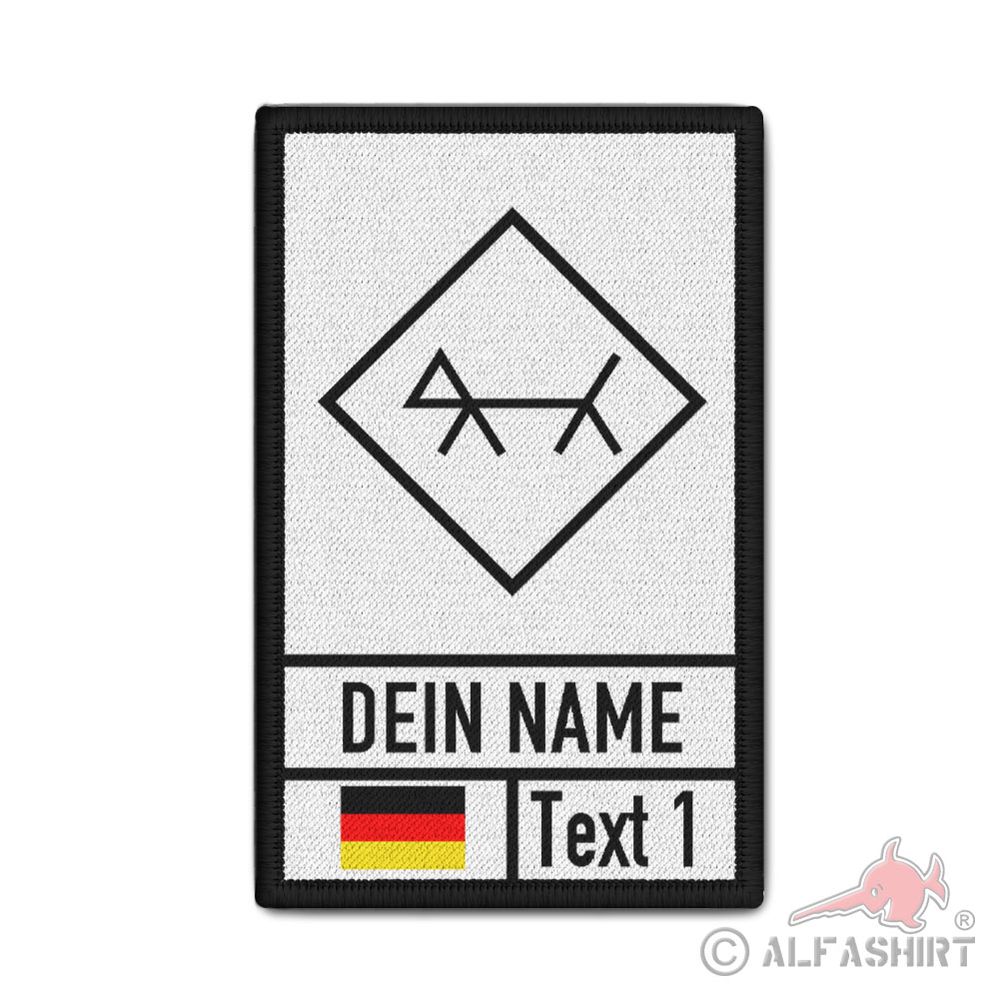 Patch Rettungshundeführer Führer Feuerwehr Rettungsdienst 9,8 x 6 cm#39410