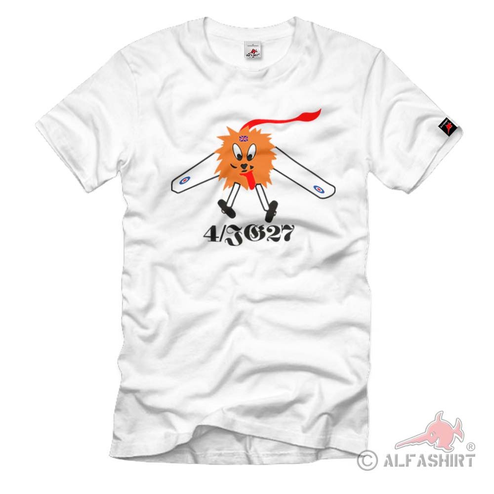 4./JG27 4.Staffel Jagdgeschwader deutsche Luftwaffe WK 2 Wappen T Shirt #1783