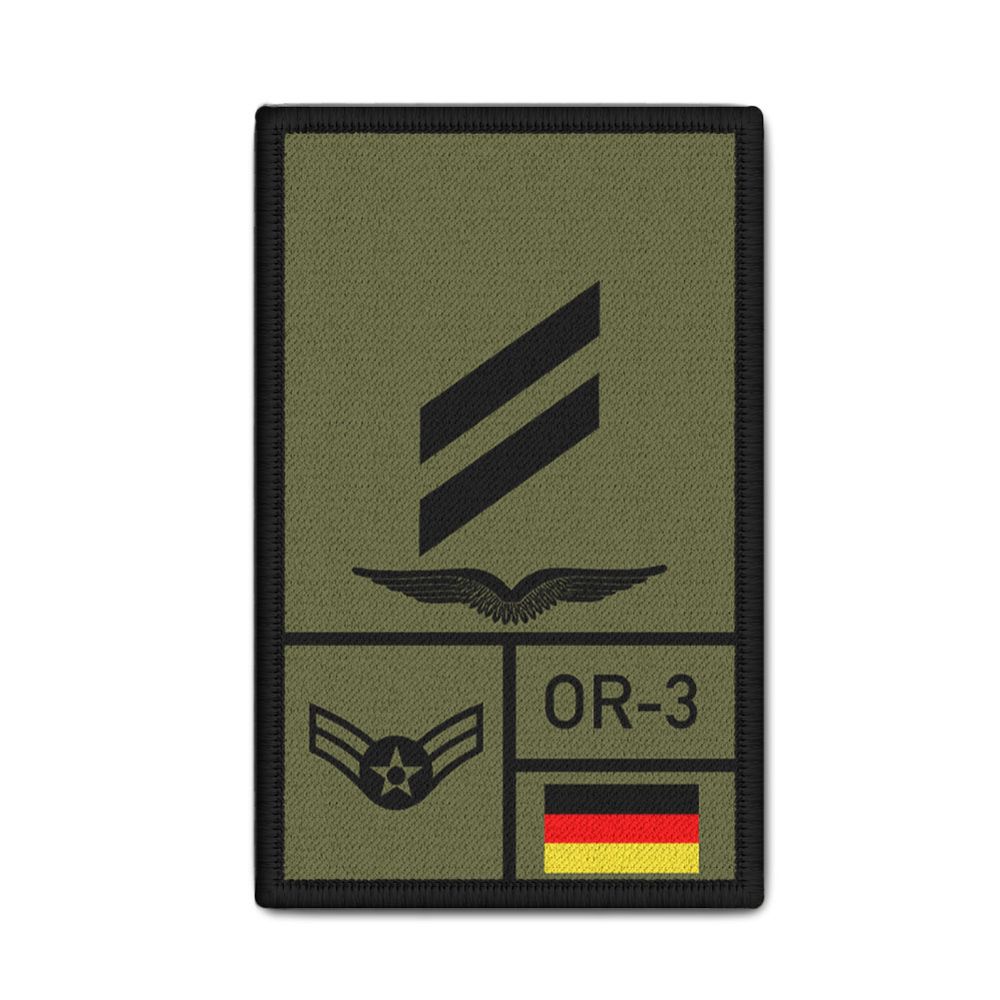 Rank Patch Bundeswehr Heer Luftwaffe Marine Oliv #BW-Patch
