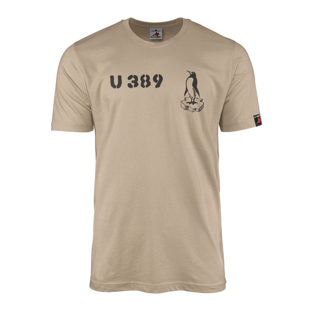 U 389 U Boat Navy Penguin Undersea Coat of Arms Badge T-Shirt #4202