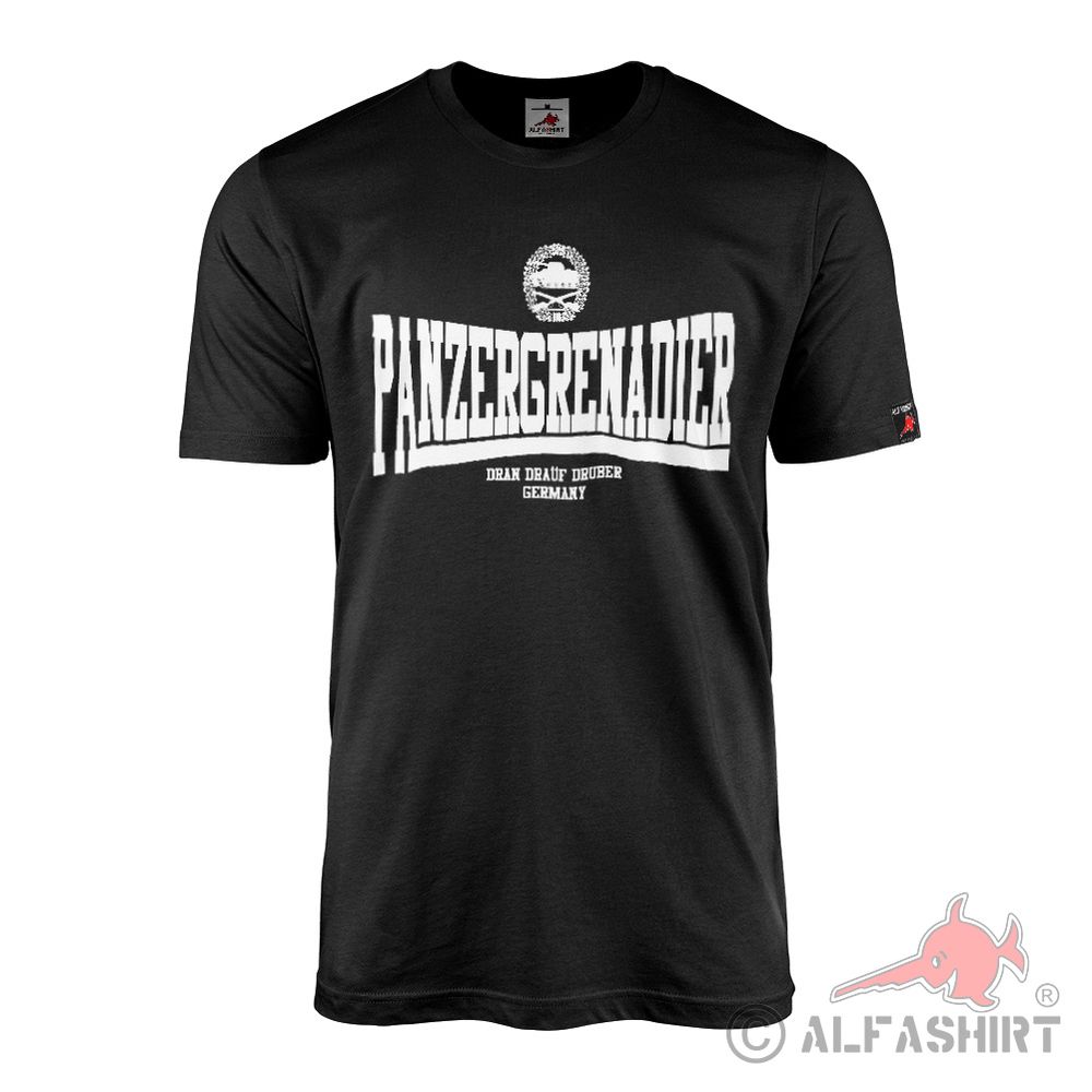 Panzergrenadier Dran-Drauf-Drüber Bundeswehr BW Sport Einheit T-shirt#44253