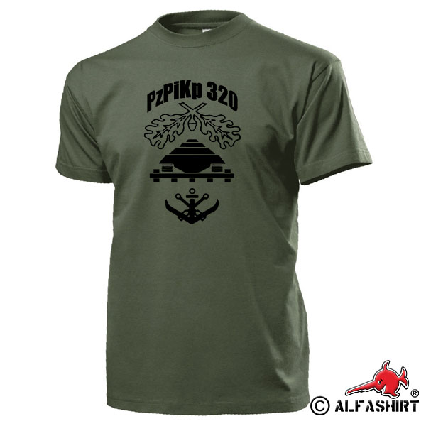 PzPiKp 320 Panzerpionierkompanie Panzer Pionier Kompanie BW - T Shirt # 15639
