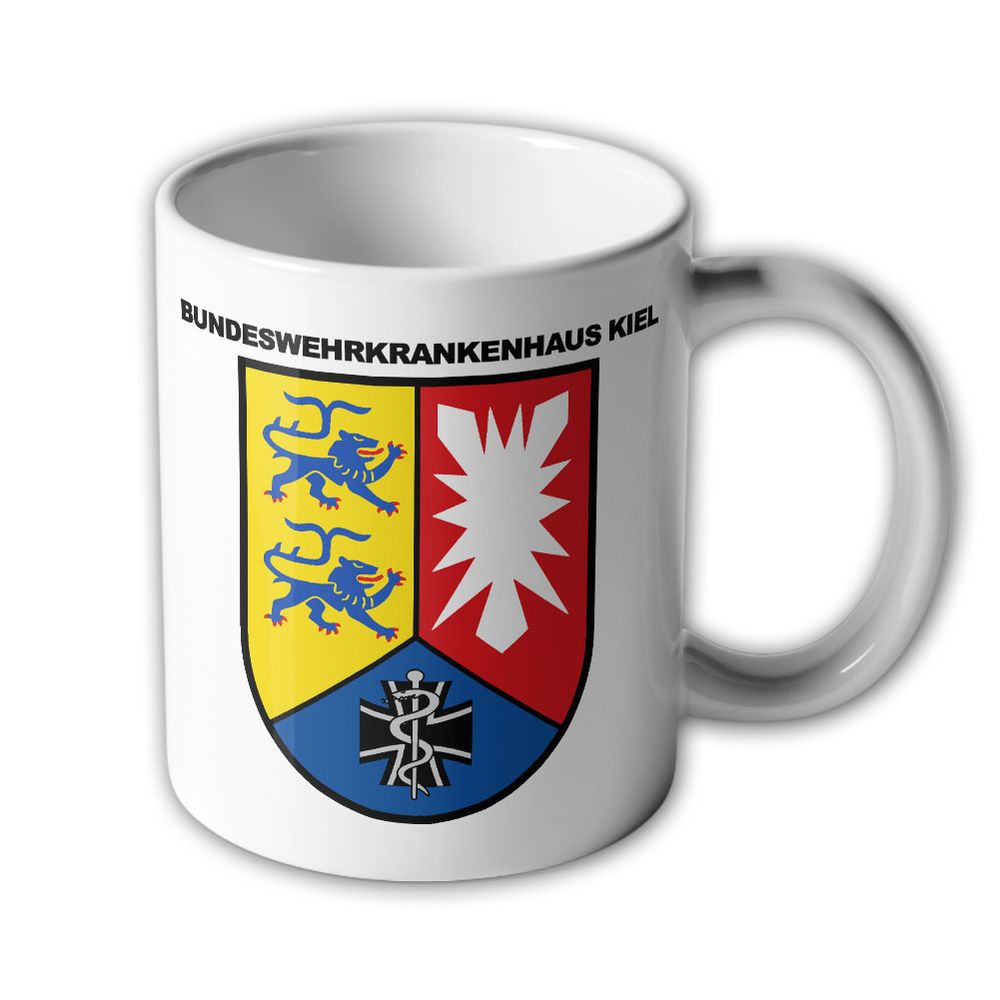 Mug Bundeswehr Hospital Kiel Coat of Arms Schleswig-Holstein Doctor Military #47735