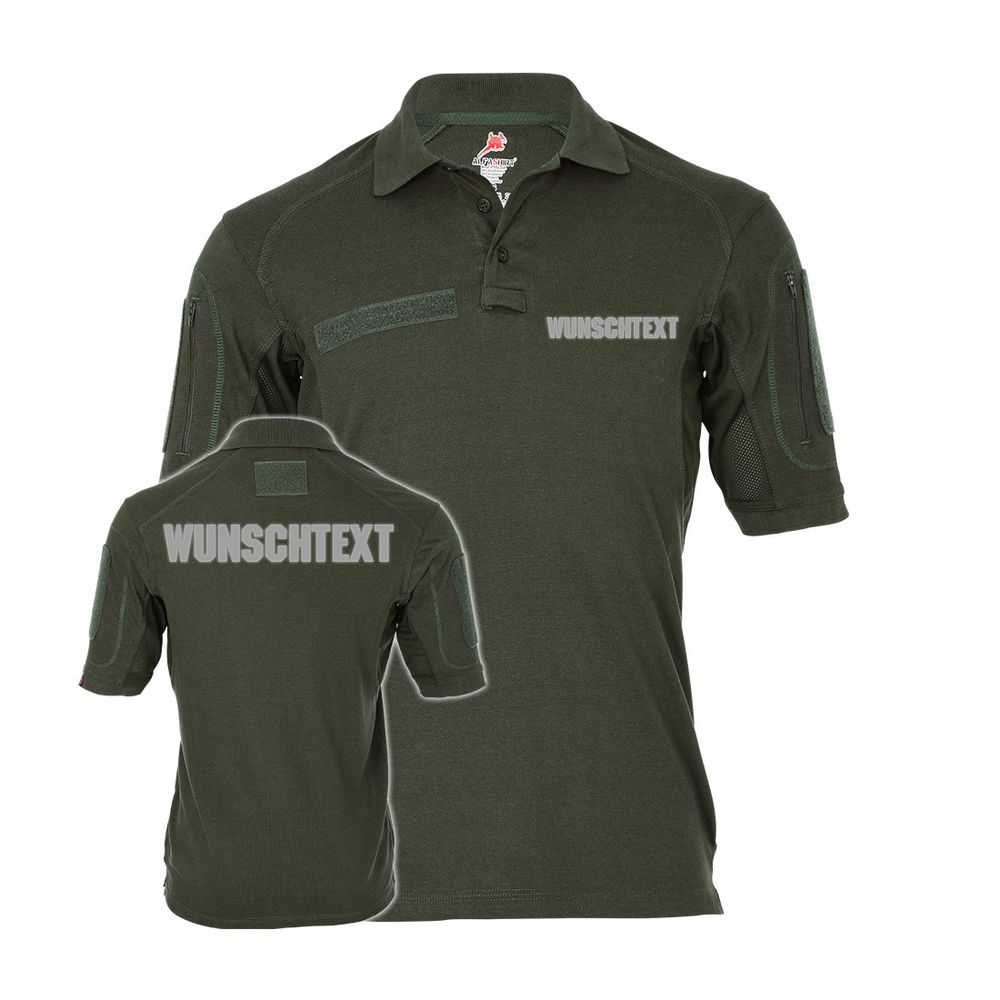 Tactical polo custom text Reflective ALFA commando soldier # 35423
