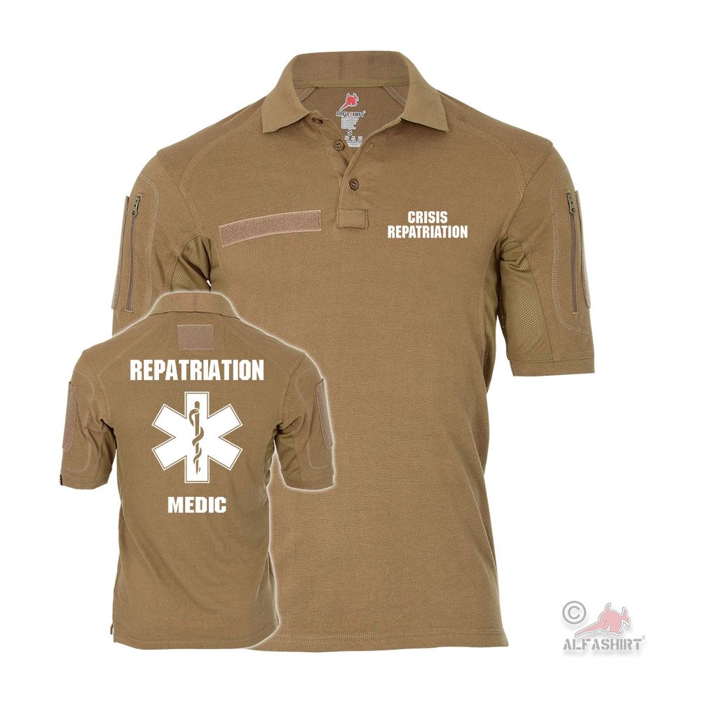 Tactical Polo Medic Notarzt Arzt Lebensretter Held Rettungdienst T-Shirt #40992