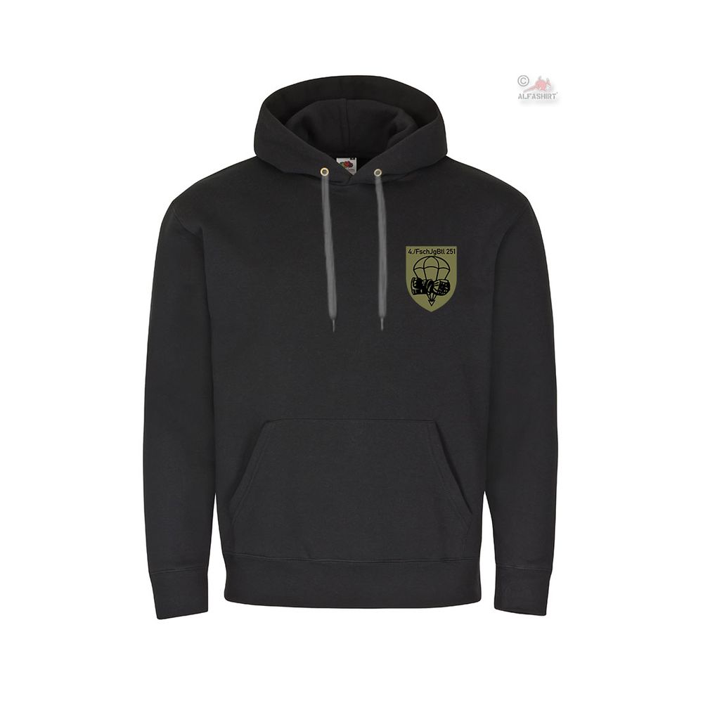 4 FschJgBtl 251 Calw Fallschirmjägerbataillon Kompanie Bundeswehr Hoodie #38642