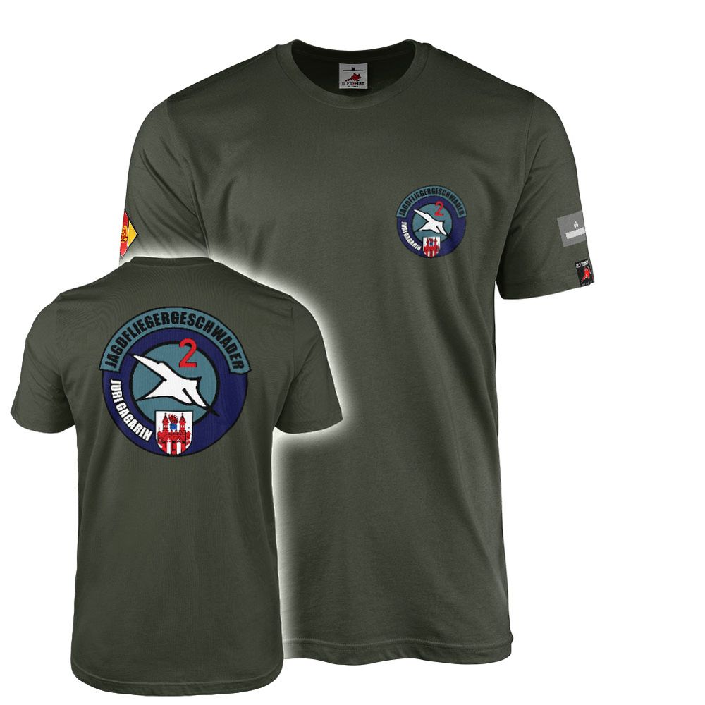 T-shirt GDR NVA Fighter Wing 2 Yuri Gagarin Rank #47738