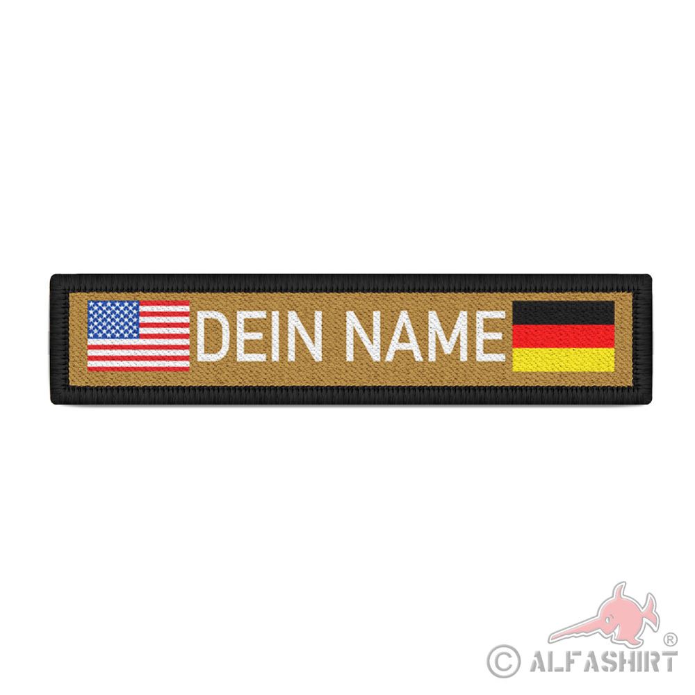 Deutschland USA Namenschild Patch mit Namen  Navy Name Patch #44060