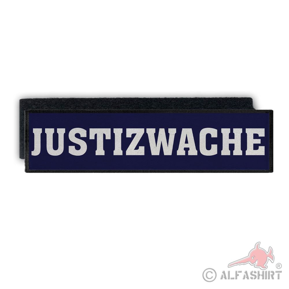 Rückenpatch JUSTIZWACHE blaulicht thinblueline polizeiberlin cops 28x7cm#39412