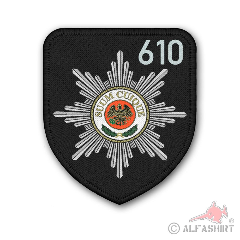 Patch FjgBtl 610 Feldjäger Bataillon Suum Cuique Heide Abzeichen #40186