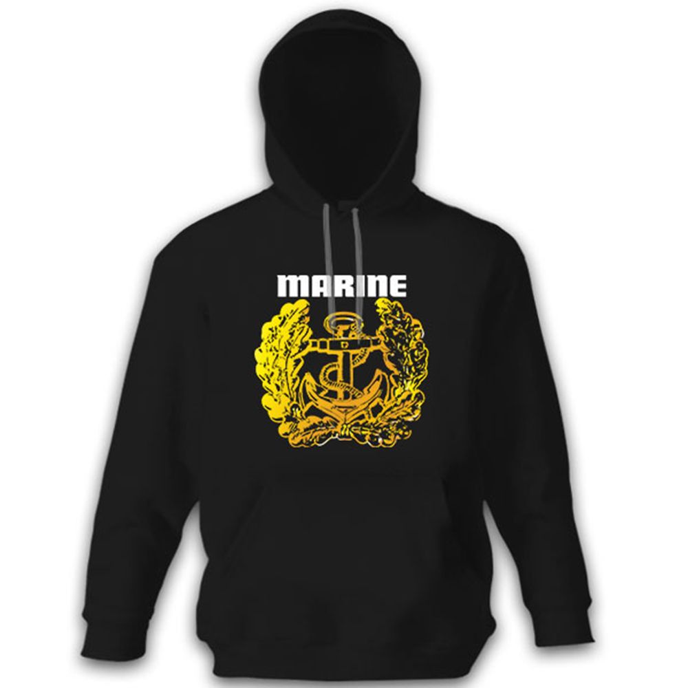 deutsche Marine Bundesmarine Anker Bundeswehr Bund Bw Abzeichen - Hoodie#9197