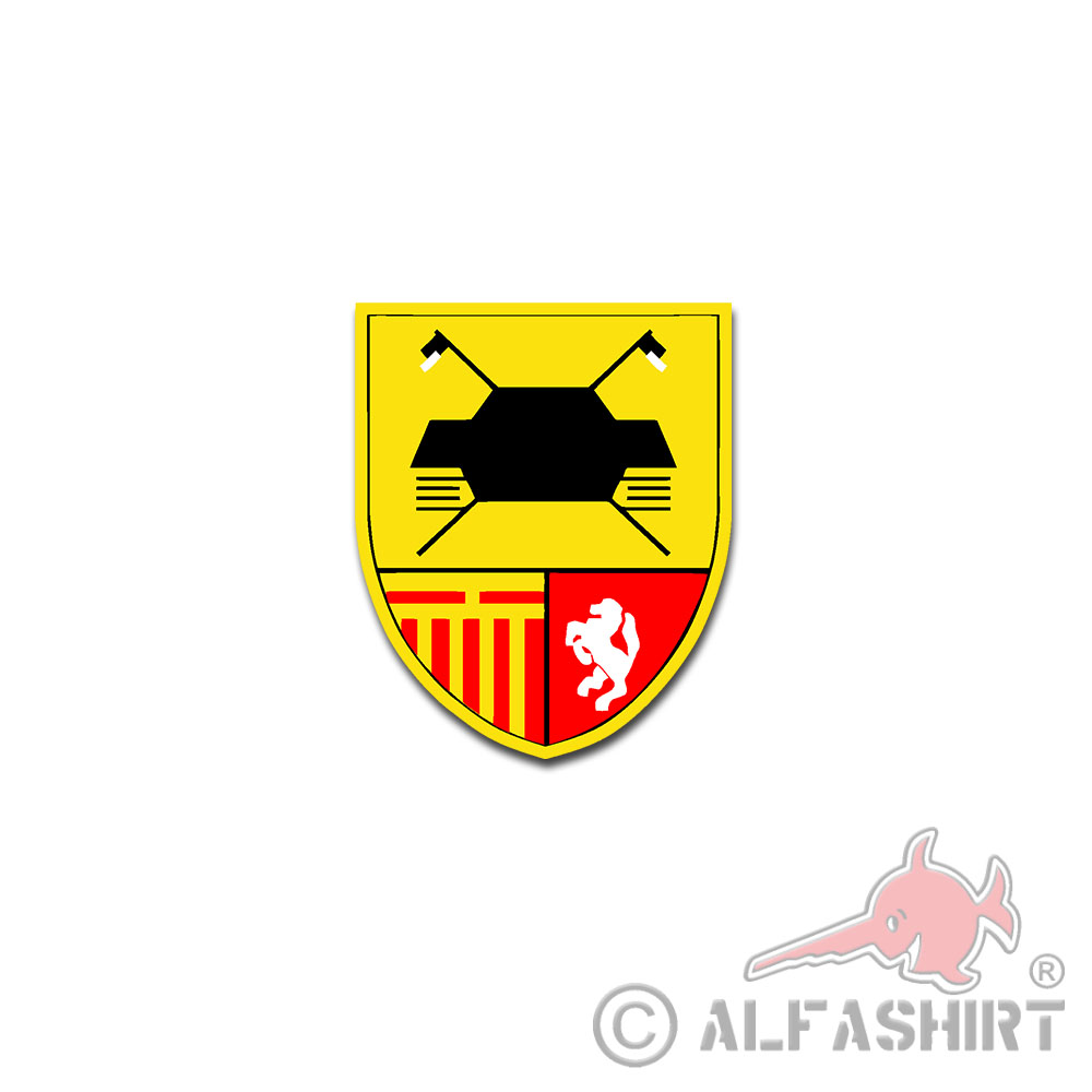 Sticker Pz. Btl 7 reconnaissance battalion coat of arms emblem 6x7cm A869