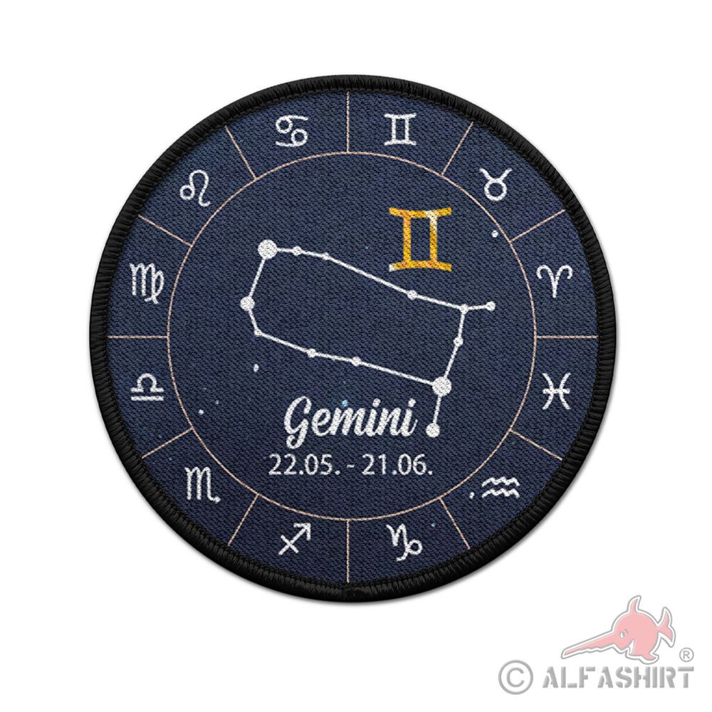Patch 9cm zodiac signs Gemini Gemini May June Stars #42990