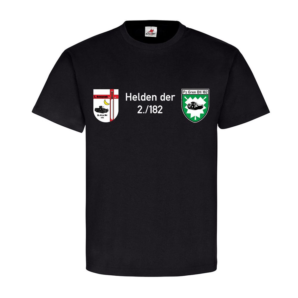 Helden der 2-182 farbig PzGrenBtl 182 2 Kompanie Bundeswehr - T Shirt #12228